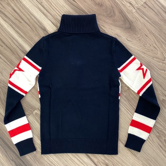 NWT Perfect moment schild ski sweater in navy - Picture 5 of 14
